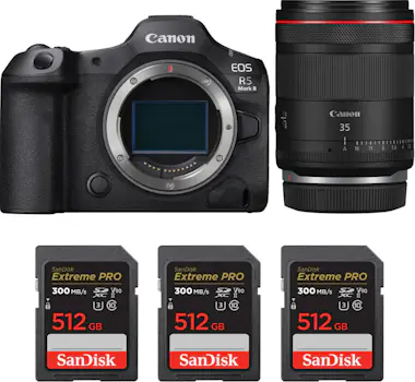 Canon EOS R5 Mark II + RF 35mm f/1.4 L VCM + 3 SanDisk 5 Canon EOS R5 Mark II + RF 35mm f/1.4 L VCM + 3 SanDisk 5