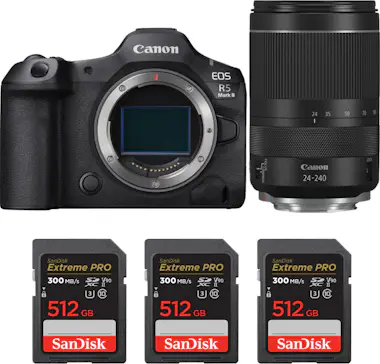 Canon EOS R5 Mark II + RF 24-240mm f/4-6.3 IS USM + 3 Sa Canon EOS R5 Mark II + RF 24-240mm f/4-6.3 IS USM + 3 Sa