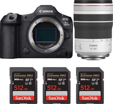 Canon EOS R5 Mark II + RF 70-200mm f/4 L IS USM + 3 SanD Canon EOS R5 Mark II + RF 70-200mm f/4 L IS USM + 3 SanD