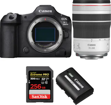 Canon EOS R5 Mark II + RF 70-200mm f/4 L IS USM + 1 SanD Canon EOS R5 Mark II + RF 70-200mm f/4 L IS USM + 1 SanD