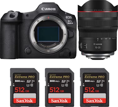 Canon EOS R5 Mark II + RF 10-20mm f/4 L IS STM + 3 SanDi Canon EOS R5 Mark II + RF 10-20mm f/4 L IS STM + 3 SanDi
