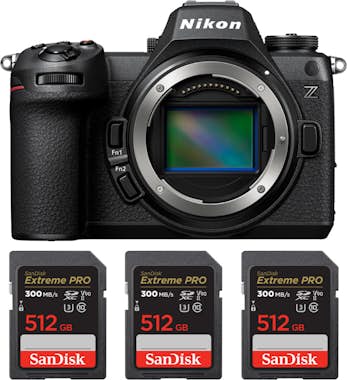 Nikon Z6 III + 3 SanDisk 512GB Extreme PRO UHS-II SDXC 3 Nikon Z6 III + 3 SanDisk 512GB Extreme PRO UHS-II SDXC 3