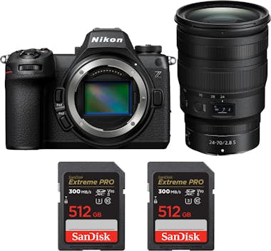 Nikon Z6 III + Z 24-70mm f/2.8 S + 2 SanDisk 512GB Extre Nikon Z6 III + Z 24-70mm f/2.8 S + 2 SanDisk 512GB Extre
