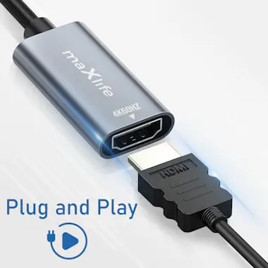Maxlife Adaptador vídeo para USB-C Resolución 4K de USB-C Maxlife Adaptador vídeo para USB-C Resolución 4K de USB-C