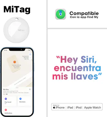 MiLi MiTag Localizador para maletas compatible con Appl MiLi MiTag Localizador para maletas compatible con Appl