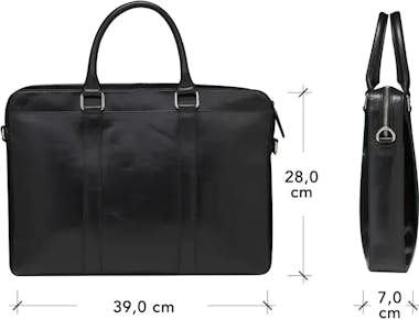 DBRAMANTE1928 dbramante1928 Nordborg 38,1 cm (15"") Maletín Negr DBRAMANTE1928 dbramante1928 Nordborg 38,1 cm (15"") Maletín Negr