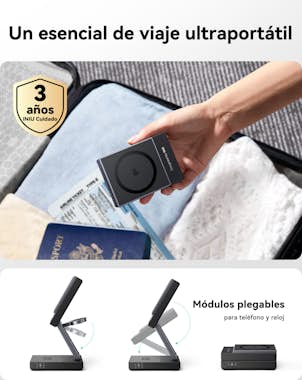 INIU Base de carga inalámbrica magnética 3 en 1 Qi2 de INIU Base de carga inalámbrica magnética 3 en 1 Qi2 de