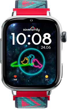 SaveFamily SaveWatch+ 2 Carcasa plateada Correa tela SaveFamily SaveWatch+ 2 Carcasa plateada Correa tela