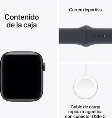 Apple Watch SE 3 GPS 44mm Caja de aluminio negra con co Apple Watch SE 3 GPS 44mm Caja de aluminio negra con co