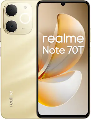 realme Realme Note 70T 4G 4GB/256GB Dorado (Gold) Dual SI realme Realme Note 70T 4G 4GB/256GB Dorado (Gold) Dual SI