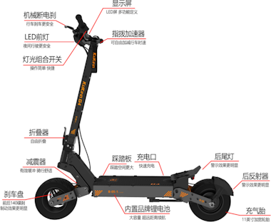 KUKIRIN Scooter eléctrico todoterreno KuKirin G4 con motor KUKIRIN Scooter eléctrico todoterreno KuKirin G4 con motor