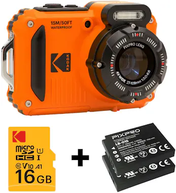 KODAK Pixpro Pack WPZ2 + 2 Baterías + 1 tarjeta SD – Com KODAK Pixpro Pack WPZ2 + 2 Baterías + 1 tarjeta SD – Com