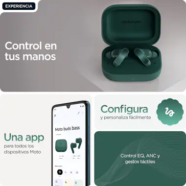 Motorola Motorola Moto Buds Bass Auriculares True Wireless Motorola Motorola Moto Buds Bass Auriculares True Wireless