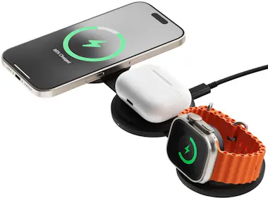 Satechi Cargador Inalámbrico 3 en 1 Compatible con Qi2 15W Satechi Cargador Inalámbrico 3 en 1 Compatible con Qi2 15W
