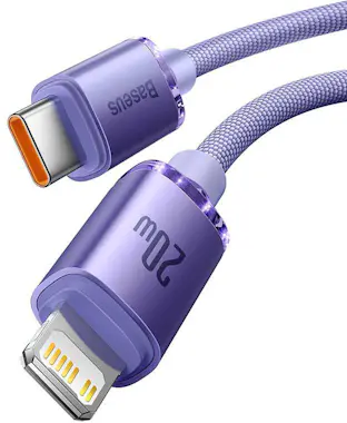 Baseus Baseus Crystal Shine cable de teléfono móvil Púrpu Baseus Baseus Crystal Shine cable de teléfono móvil Púrpu