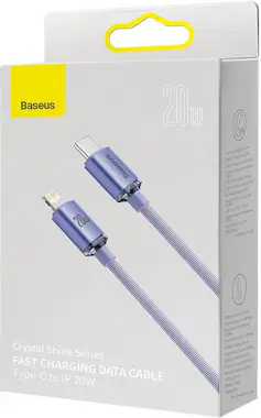Baseus Baseus Crystal Shine cable de teléfono móvil Púrpu Baseus Baseus Crystal Shine cable de teléfono móvil Púrpu