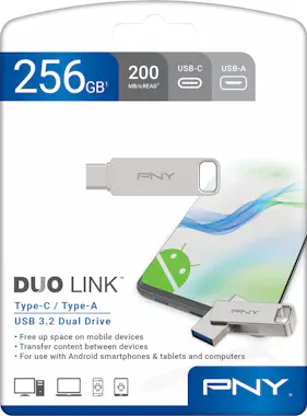 PNY PNY DUO LINK unidad flash USB 256 GB USB Type-A / PNY PNY DUO LINK unidad flash USB 256 GB USB Type-A /