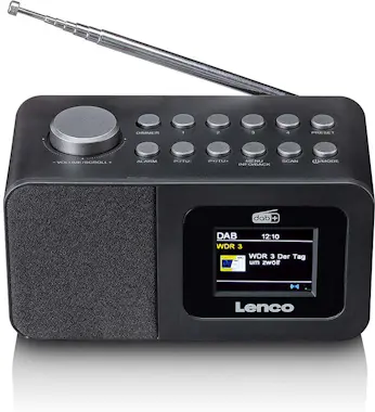 Lenco Lenco CR-625BK Portátil Analógico y digital Negro Lenco Lenco CR-625BK Portátil Analógico y digital Negro