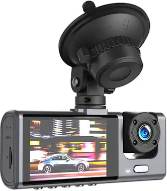 Partel Dashcam para coche con 3 cámaras, micrófono y alta Partel Dashcam para coche con 3 cámaras, micrófono y alta