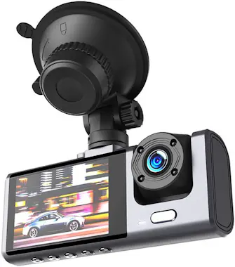 Partel Dashcam para coche con 3 cámaras, micrófono y alta Partel Dashcam para coche con 3 cámaras, micrófono y alta