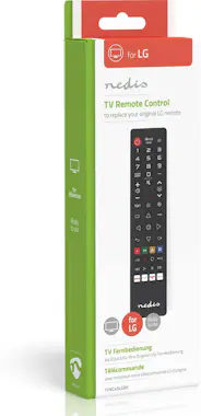 Nedis Nedis TVRC45LGBK mando a distancia IR inalámbrico Nedis Nedis TVRC45LGBK mando a distancia IR inalámbrico