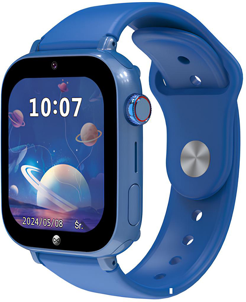 reloj inteligente para ninos modelo look me 3 kw 520 impermeable ip65 azul