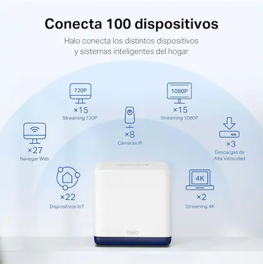 Mercusys Halo H50G (Pack 2 repetidores WiFi) Mercusys Halo H50G (Pack 2 repetidores WiFi)