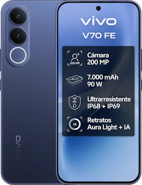 vivo V70 FE 5G 512GB+8GB RAM (Auricular+Cargador 90W) vivo V70 FE 5G 512GB+8GB RAM (Auricular+Cargador 90W)