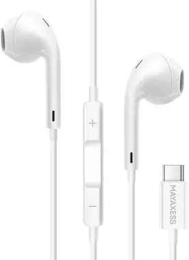 Mayaxess Auriculares con cable USB-C para iPhone 17 con mic Mayaxess Auriculares con cable USB-C para iPhone 17 con mic