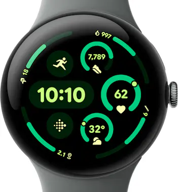 Google Google Pixel Watch 3 AMOLED 45 mm Digital Pantalla Google Google Pixel Watch 3 AMOLED 45 mm Digital Pantalla