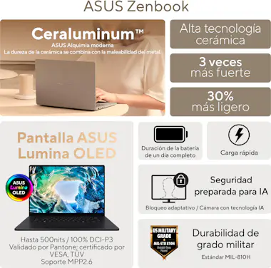 Asus ASUS Zenbook S14 OLED UX5406AA-SU248W Copilot+ PC Asus ASUS Zenbook S14 OLED UX5406AA-SU248W Copilot+ PC