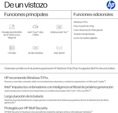 HP HP EliteBook X Flip G1i Next Gen AI PC Wolf Pro Se HP HP EliteBook X Flip G1i Next Gen AI PC Wolf Pro Se