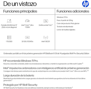 HP HP EliteBook X G1i Next Gen AI PC Wolf Pro Securit HP HP EliteBook X G1i Next Gen AI PC Wolf Pro Securit