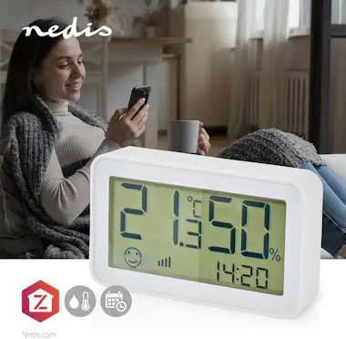 Nedis Nedis ZBSC30WT estación meteorológica digital Blan Nedis Nedis ZBSC30WT estación meteorológica digital Blan