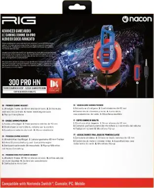 NACON NACON RIG 300 Pro HN Auriculares Alámbrico Diadema NACON NACON RIG 300 Pro HN Auriculares Alámbrico Diadema