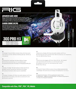 NACON NACON RIG 300 PRO HX Auriculares Alámbrico Diadema NACON NACON RIG 300 PRO HX Auriculares Alámbrico Diadema