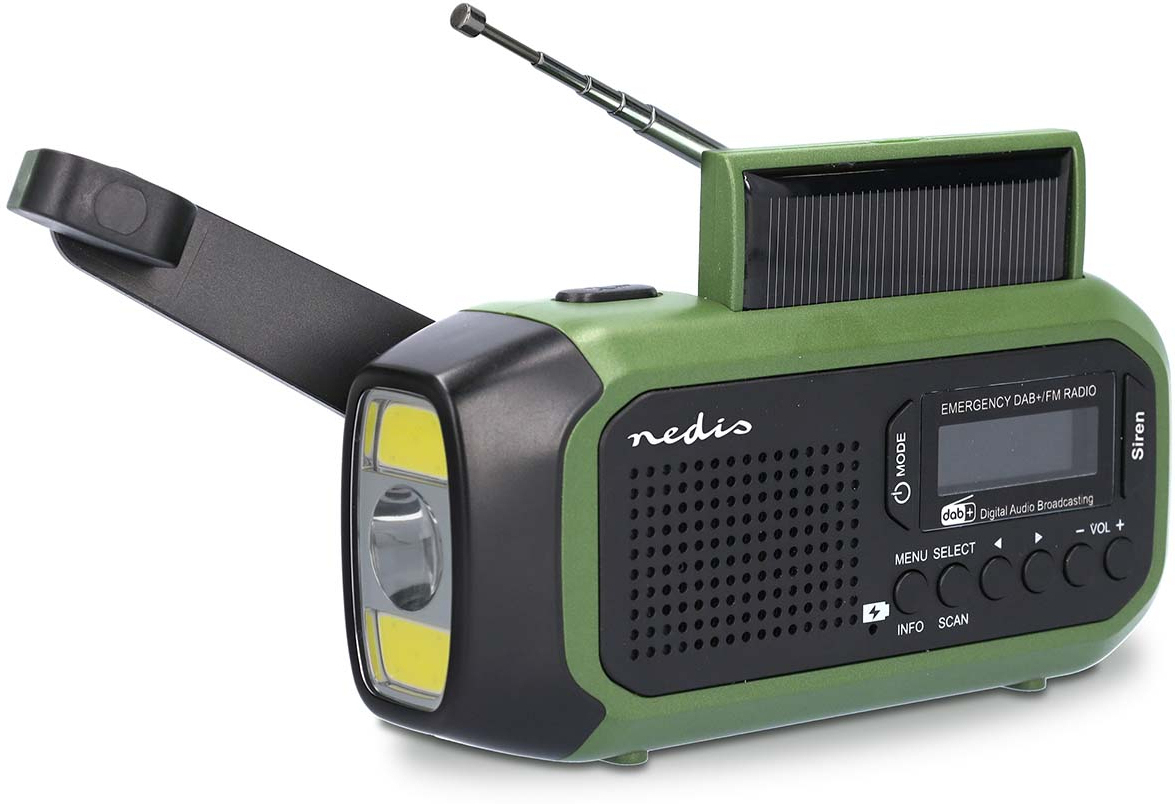 nedis rddbcr2000gn radio portatil digital negro verde
