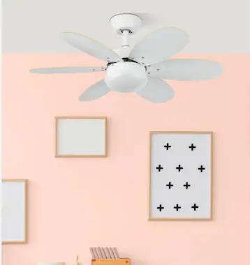 FABRILAMP Fabrilamp 175791642 ventilador Haya, Níquel, Plata FABRILAMP Fabrilamp 175791642 ventilador Haya, Níquel, Plata