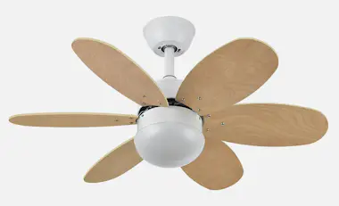 FABRILAMP Fabrilamp 175791642 ventilador Haya, Níquel, Plata FABRILAMP Fabrilamp 175791642 ventilador Haya, Níquel, Plata