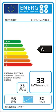 Schneider TV LED 22" 56cm Full HD Adaptador 12V Schneider TV LED 22" 56cm Full HD Adaptador 12V