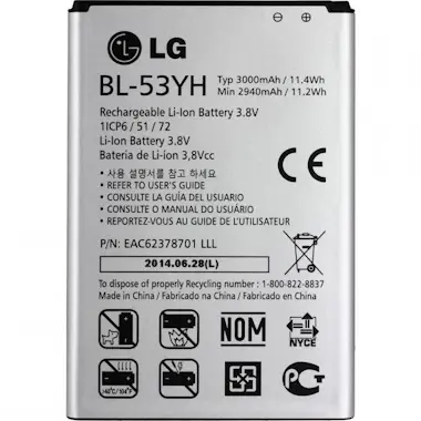 LG Bateria BL-53YH para G3 LG Bateria BL-53YH para G3