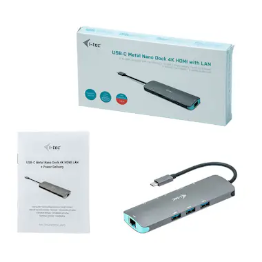 i-tec i-tec Metal USB-C Nano Docking Station 4K HDMI LAN i-tec i-tec Metal USB-C Nano Docking Station 4K HDMI LAN