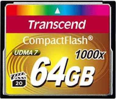 Transcend Transcend CompactFlash Card 1000x 64GB memoria fla Transcend Transcend CompactFlash Card 1000x 64GB memoria fla