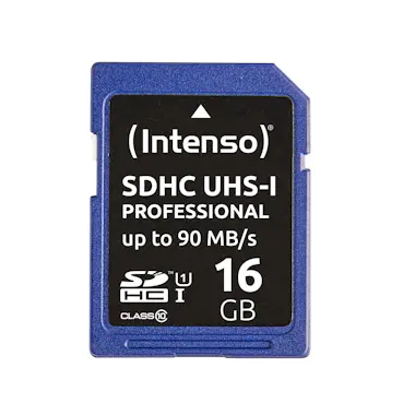 Intenso Intenso 16GB SDHC memoria flash Clase 10 UHS Intenso Intenso 16GB SDHC memoria flash Clase 10 UHS