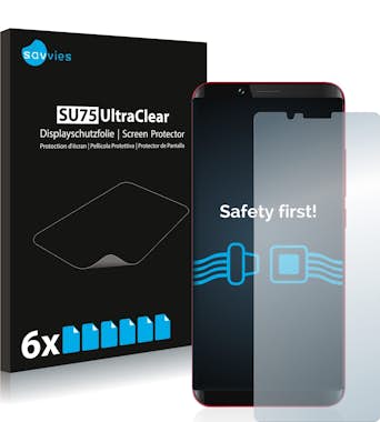 Savvies Protector de Pantalla para Umidigi S2 Lite [6 Unid Savvies Protector de Pantalla para Umidigi S2 Lite [6 Unid