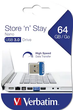 Verbatim Verbatim Store n Stay Nano unidad flash USB 64 G Verbatim Verbatim Store n Stay Nano unidad flash USB 64 G