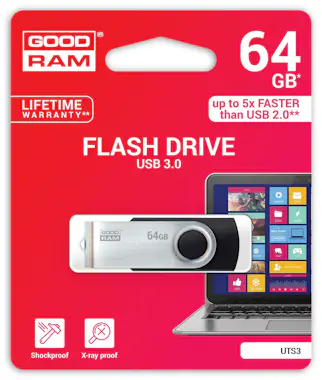 GOODRAM Goodram UTS3 unidad flash USB 64 GB USB tipo A 3.0 GOODRAM Goodram UTS3 unidad flash USB 64 GB USB tipo A 3.0