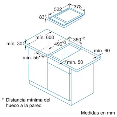Balay Balay 3EB8038LS placa teppanyaki Integrado Vidrio Balay Balay 3EB8038LS placa teppanyaki Integrado Vidrio