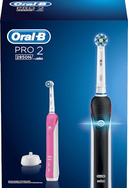 Oral-B Oral-B PRO 2 2950N CrossAction Adulto Negro, Rosa Oral-B Oral-B PRO 2 2950N CrossAction Adulto Negro, Rosa