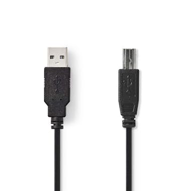 Nedis Nedis CCGT60100BK20 cable USB 2 m USB A USB B Negr Nedis Nedis CCGT60100BK20 cable USB 2 m USB A USB B Negr